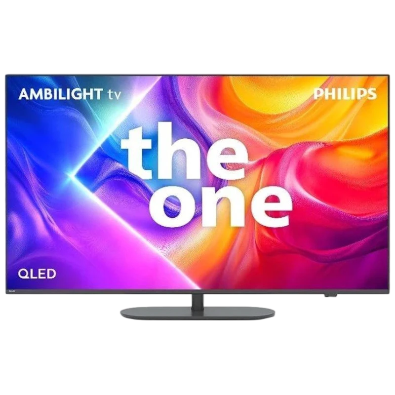 Philips The One 50PUS9010/12 50 pouces 4K UHD Smart TV avec Ambilight, dalle QLED, bords fins et pied central élégant, couleurs vives et contraste élevé - Ítem