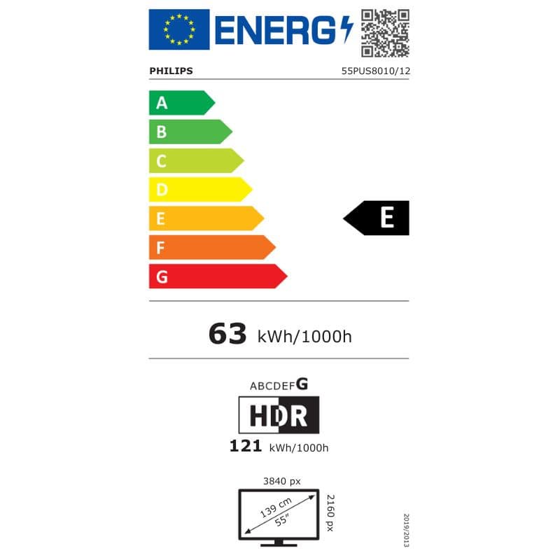 Télécommande noire Philips pour TV 55PUS8010/12: boutons rétroéclairés, touches dédiées Netflix/Prime/YouTube, contrôle Ambilight, design fin et