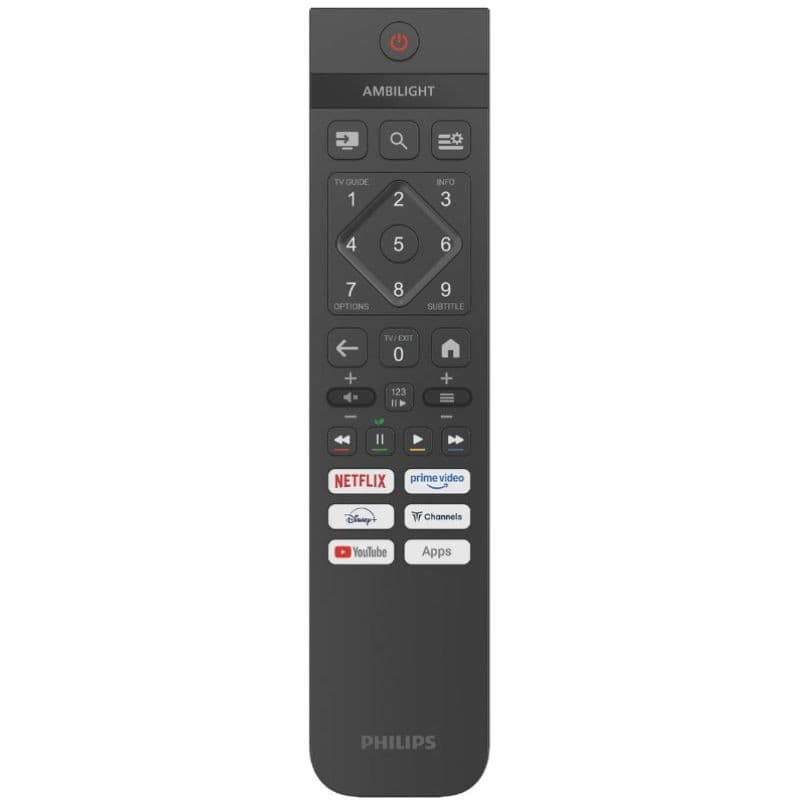 Étiquette énergie pour Philips 55PUS8010/12: classe E, 63 kWh/1000h, HDR, 4K 3840×2160, diagonale 139 cm (55"), consommation HDR 121 kWh/1000h.