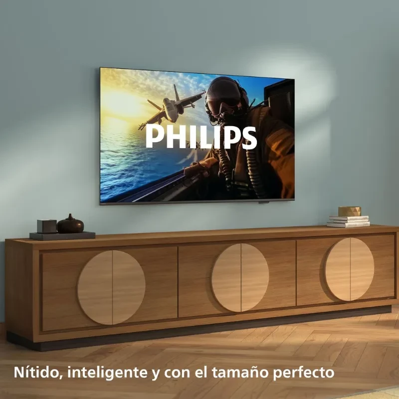 Philips 65PUS7000/12 65 pulgadas 4K Ultra HD en negro con HDR10+, Dolby Atmos y Titan OS, marco fino y pantalla amplia para cine en casa - Ítem1