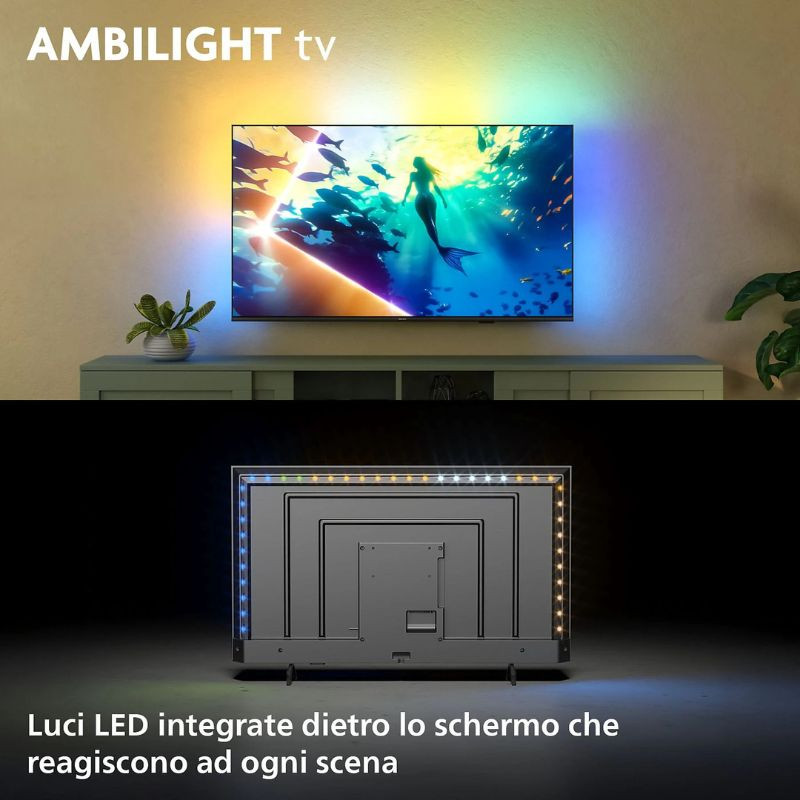 Philips 65PUS8010/12 65 pulgadas 4K Ultra HD con Ambilight, HDR10+, Dolby Atmos y Pixel Precise Ultra HD; biseles finos y peana doble elegante - Ítem1