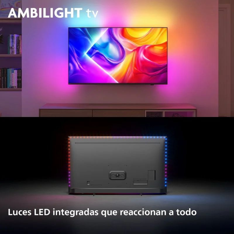 Philips The One 75PUS9010 TV 75 pouces 4K UHD QLED avec Ambilight, écran bord à bord, couleurs vives et contraste profond pour contenu HDR - Ítem8