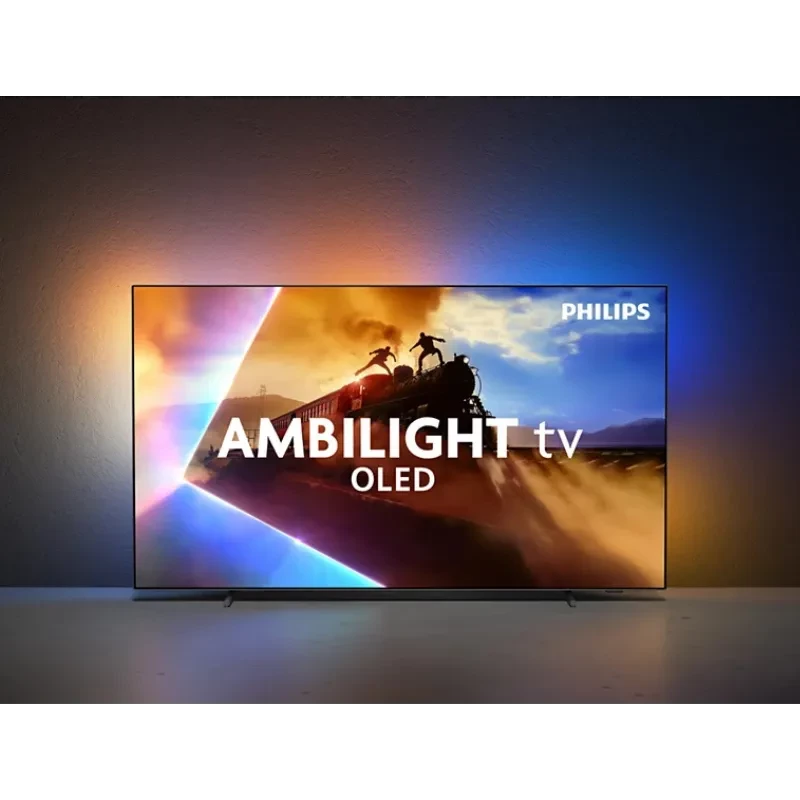 Philips 77OLED770 77 pulgadas 4K Ultra HD OLED con Ambilight, marco delgado y peana doble; colores vibrantes y negros profundos en pantalla amplia - Ítem1