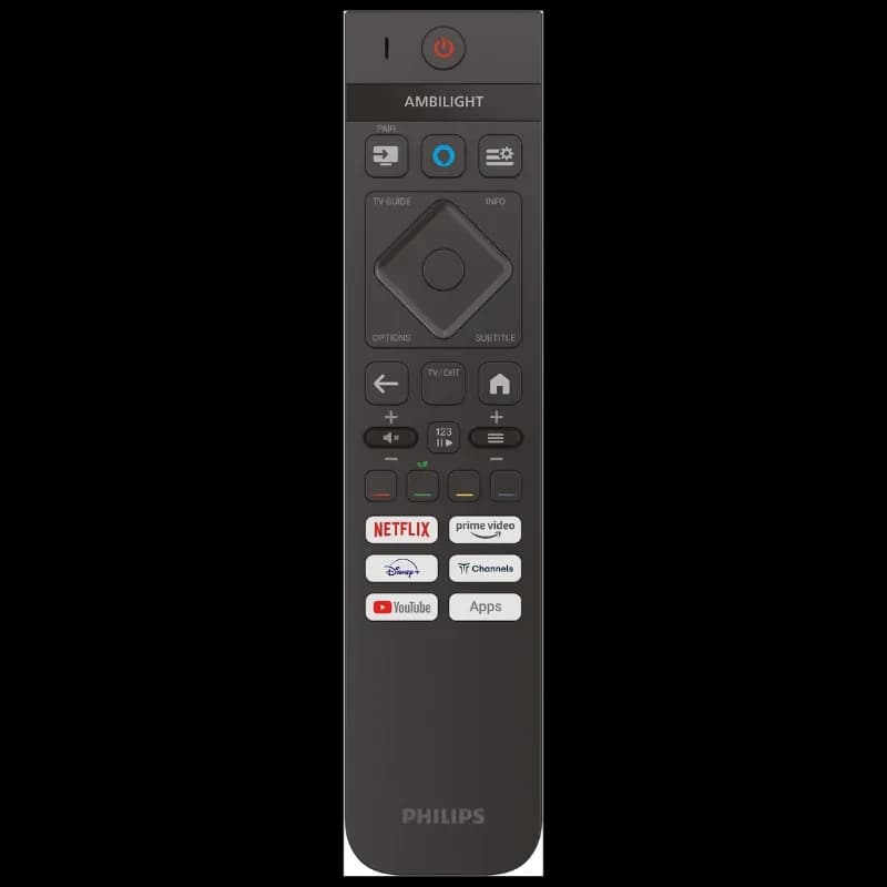 Etiqueta energética da Philips 85PUS8510: classe D, consumo 103 kWh/1000h, HDR, resolução 3840 px, tela 85 polegadas 4K QLED Ambilight