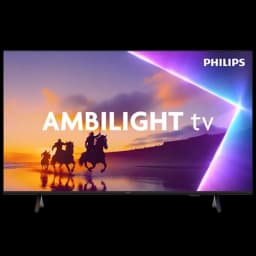 Philips 85PUS8510 85 polegadas 4K Ultra HD QLED com Ambilight, moldura fina preta, tela ampla com cores vibrantes e pés duplos estáveis