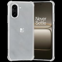 Capa de silicone transparente reforçada para OnePlus Nord CE 6 5G, cantos com proteção extra, recortes precisos, mantém o design e evita arranhões e