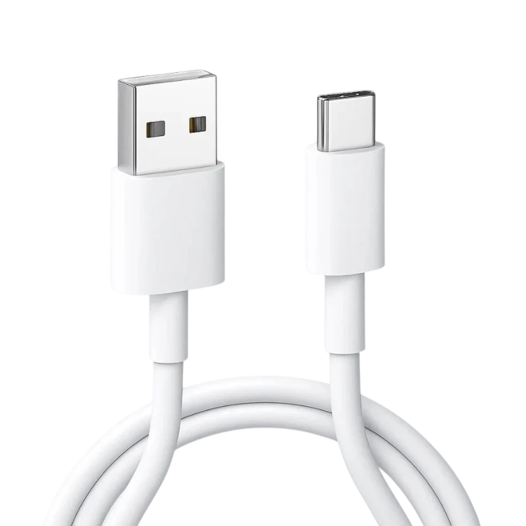 Xiaomi Câble USB‑A vers USB‑C 3 A 60 W 1 m, blanc, connecteurs robustes et gaine épaisse, prise USB‑A standard et embout USB‑C réversible, design