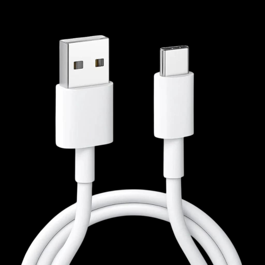 Xiaomi Câble USB‑A vers USB‑C 3 A 60 W 1 m, blanc, connecteurs robustes et gaine épaisse, prise USB‑A standard et embout USB‑C réversible, design