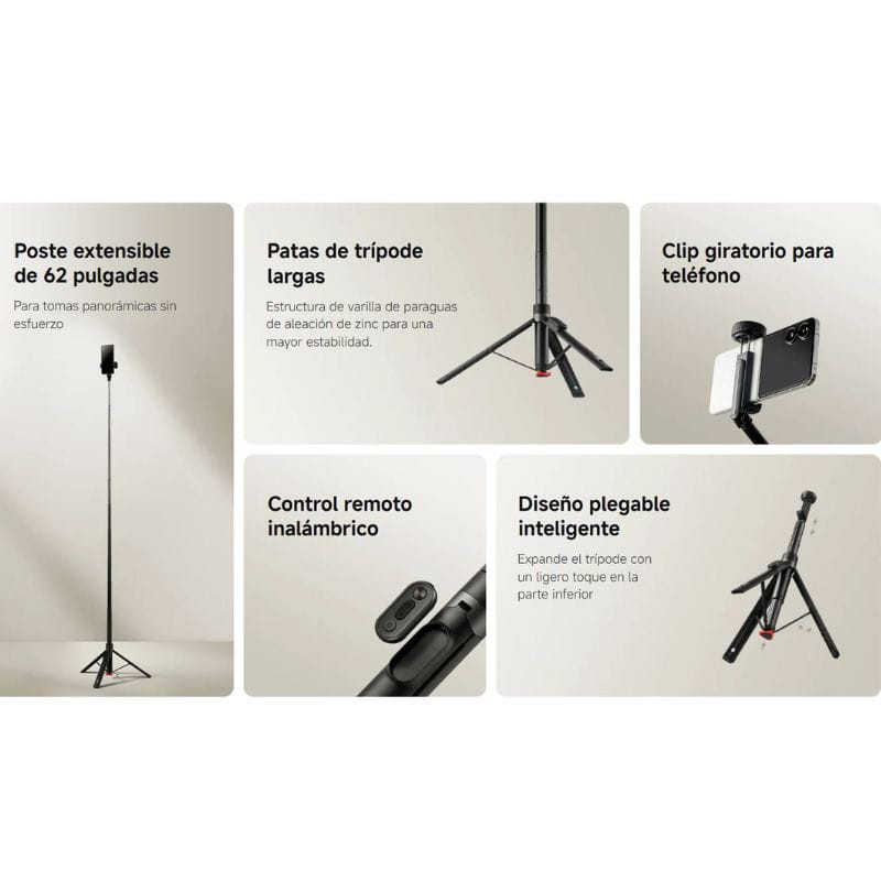 Xiaomi Zoom Floor Selfie Stick Tripod 62