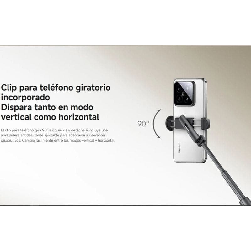 Xiaomi Selfie Stick Tripod Mini, clip giratorio