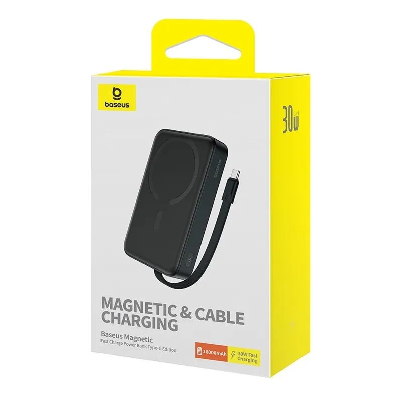 Mini Power Bank magnético USB-C Baseus - Negro - Ítem2