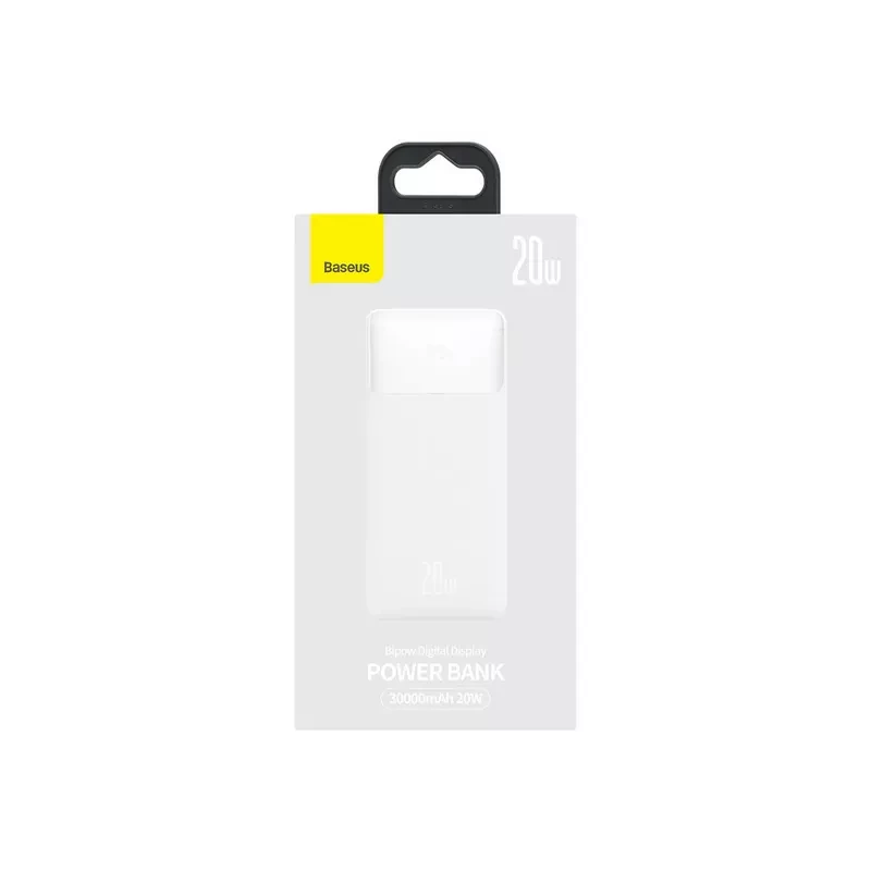 Power Bank con 2 Puertos USB-A + 1 USB-C Baseus- Blanco - Ítem3