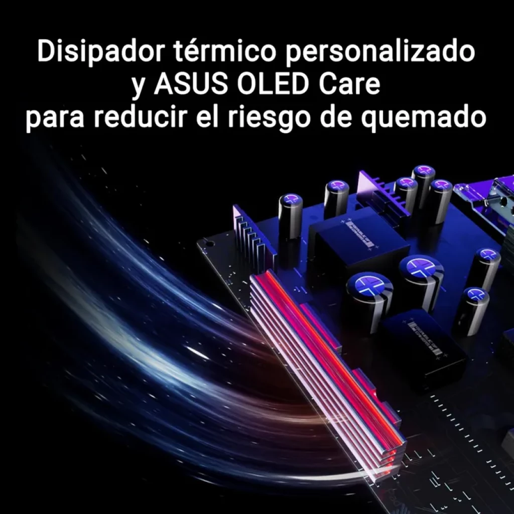 ASUS XG27AQDMG 27 pol OLED Quad HD com moldura fina, base robusta ajustável, logotipo ROG iluminado e cores vibrantes ideais para jogos - Item9