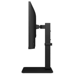 Moniteur LG 24BA650 24 pouces noir, profil latéral fin, dalle IPS, pied réglable en hauteur avec gestion des câbles, design épuré professionnel