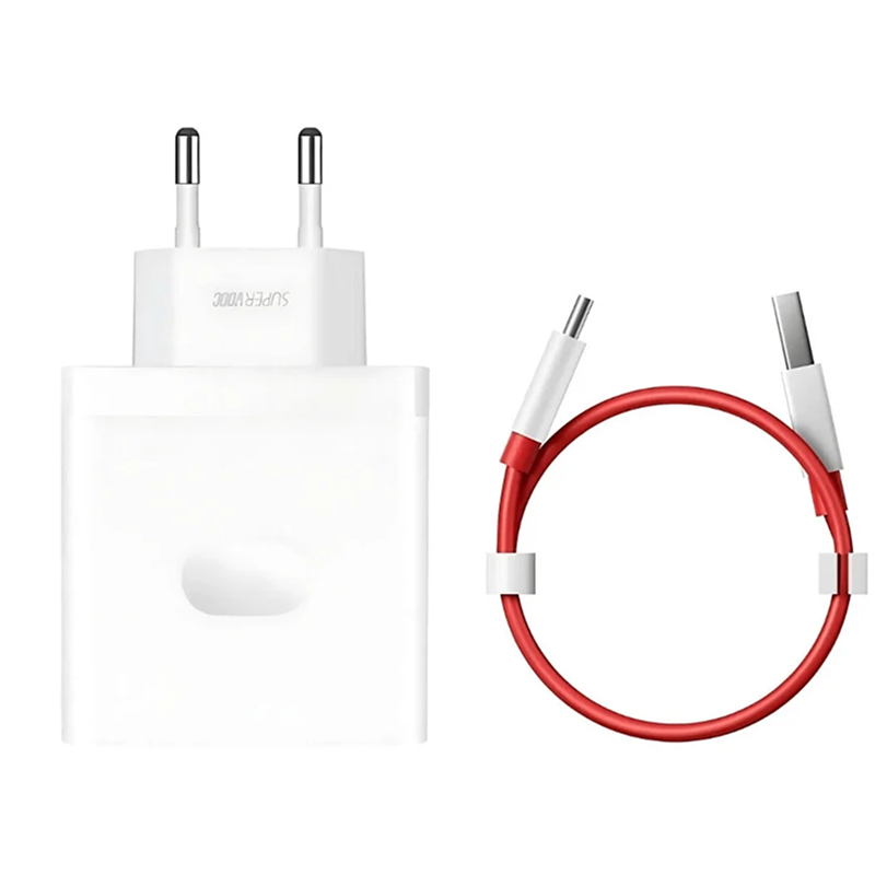 Carregador OnePlus SuperVOOC 100W com cabo USB-C - Branco - Item