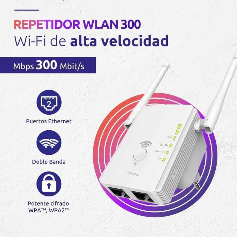 Strong 300S Repetidor Wi-Fi 300 Mbit/s - Item1