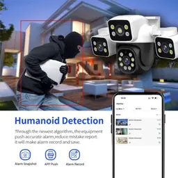 Escam PT223 - Cámara de vigilancia exterior. Detección de humanos