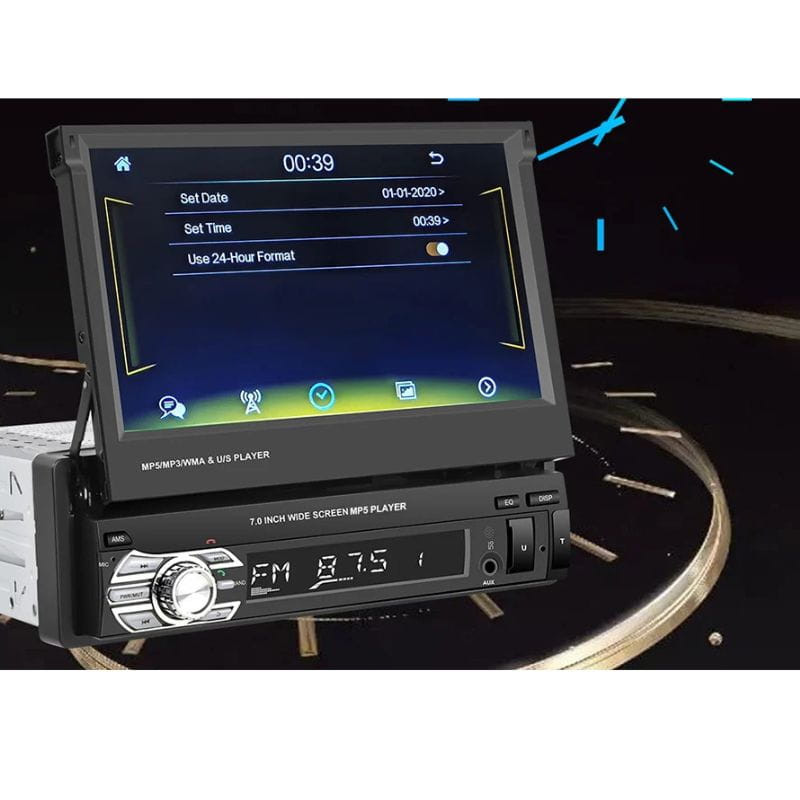  Podofo A3503 7 Pulgadas Carplay y Android Auto - Autorradio DIN 1 - Ítem1