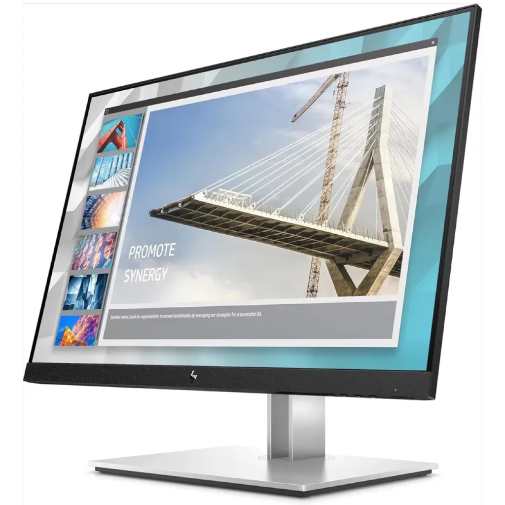 Monitor HPE24i G4 de 24 pulgadas, panel IPS, biseles delgados, base metálica ajustable, pantalla nítida ideal para trabajo y multitarea - Ítem1