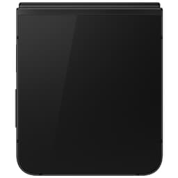 Samsung Galaxy Z Flip7 FE 5G noir reconditionné, plié à 90°, écran externe noir lisse, bords arrondis, charnière latérale discrète, excellent état