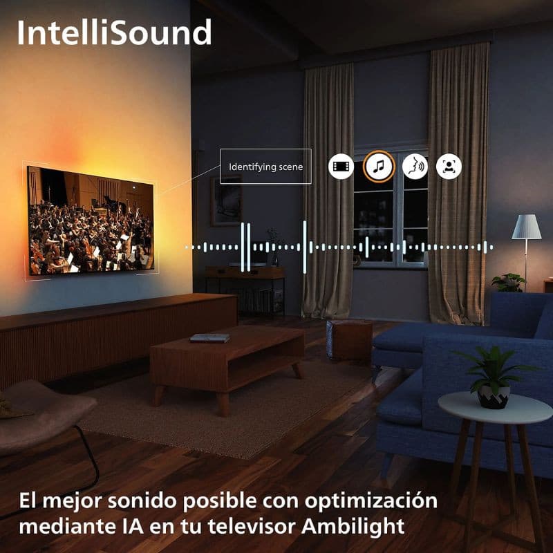 Philips 55MLED920 55" 4K Ultra HD Mini LED Smart TV Ambilight Noir, son optimisé