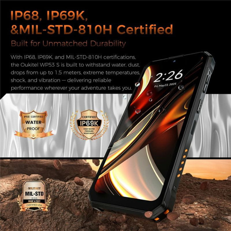 Oukitel WP53S 4GB/128GB Preto Rugged - Item3