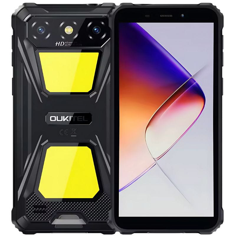 Oukitel G5 4 GB/128 GB com luz de acampamento, Preto Rugged - Item