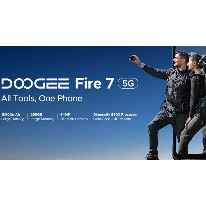 Doogee Fire 7 4 GB/256 GB Cinzento Rugged - Item2
