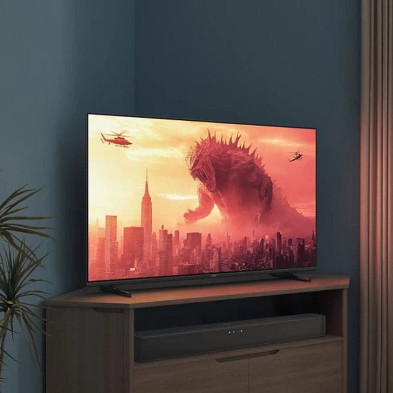 Philips Tab4000 10 2.0 60 W Noir - Barre de son fine noire sous TV, design minimaliste, grille métallique, commandes frontales, idéale pour salons modernes