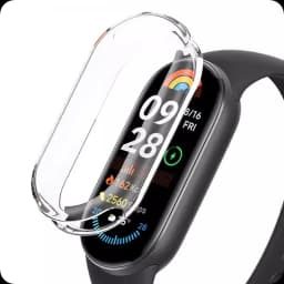Coque PC + Verre Trempé Xiaomi Smart Band 10 Transparent