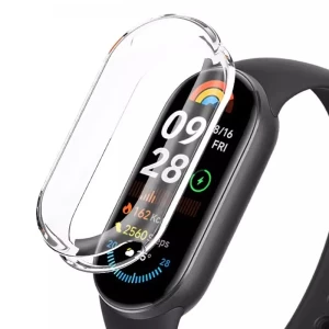 Coque PC + Verre Trempé Xiaomi Smart Band 10 Transparent