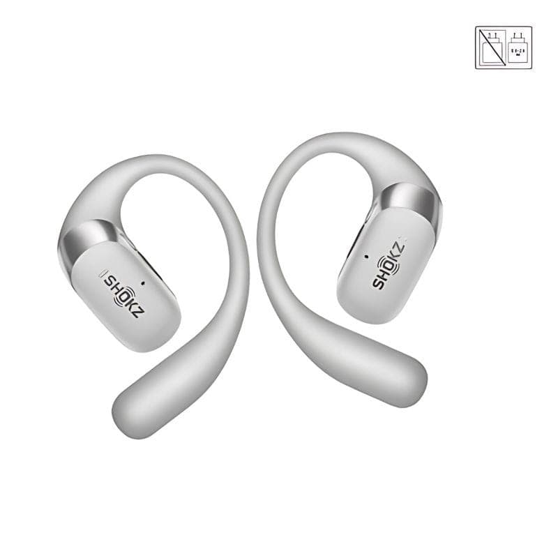 SHOKZ OpenFit 2+ Gris - Écouteurs sans fil Bluetooth, image sans boîtier de recharge