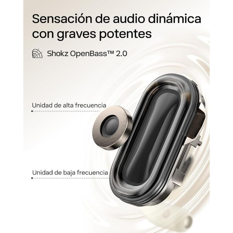 SHOKZ OpenFit 2 Bege – Auriculares Bluetooth - Item8