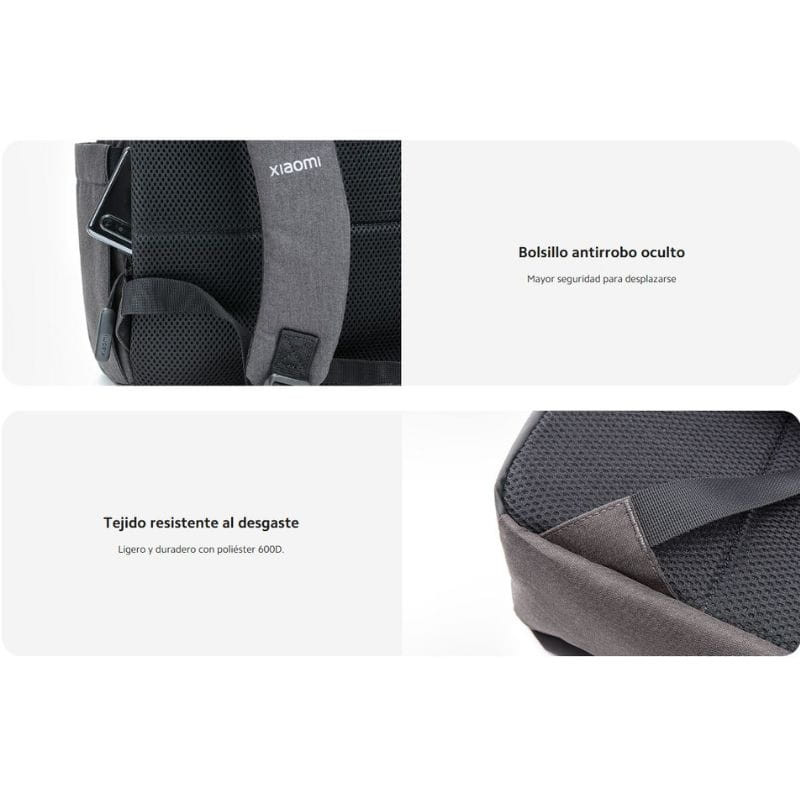 Mochila Xiaomi Commuter Cinzento Escuro - Item5