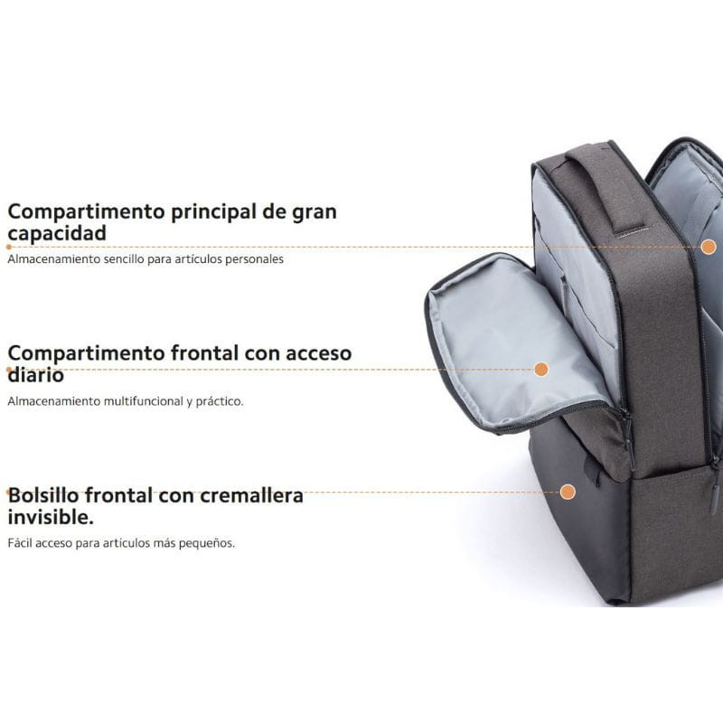 Mochila Xiaomi Commuter Cinzento Escuro - Item2