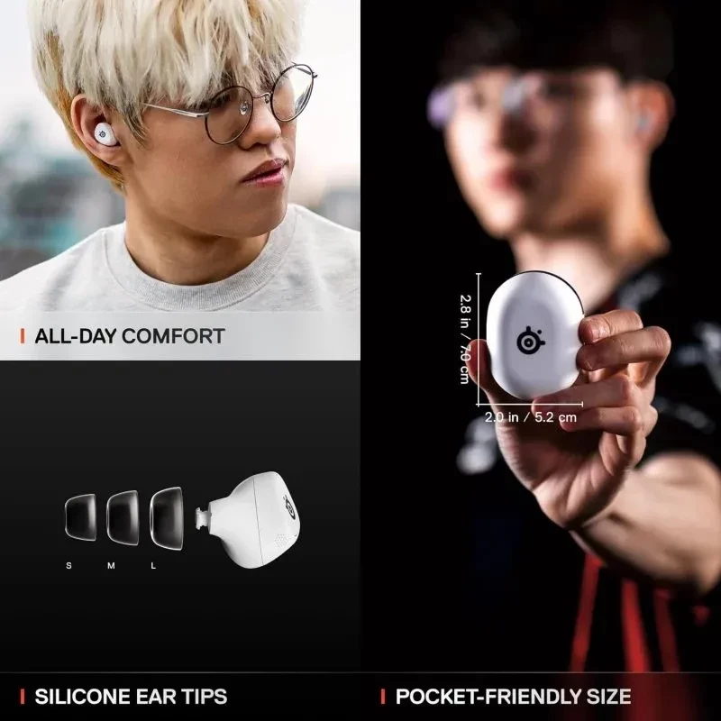 SteelSeries Arctis GameBuds - Écouteurs sans fil Bluetooth à réduction de bruit pour PS5 Blanc - Ítem7