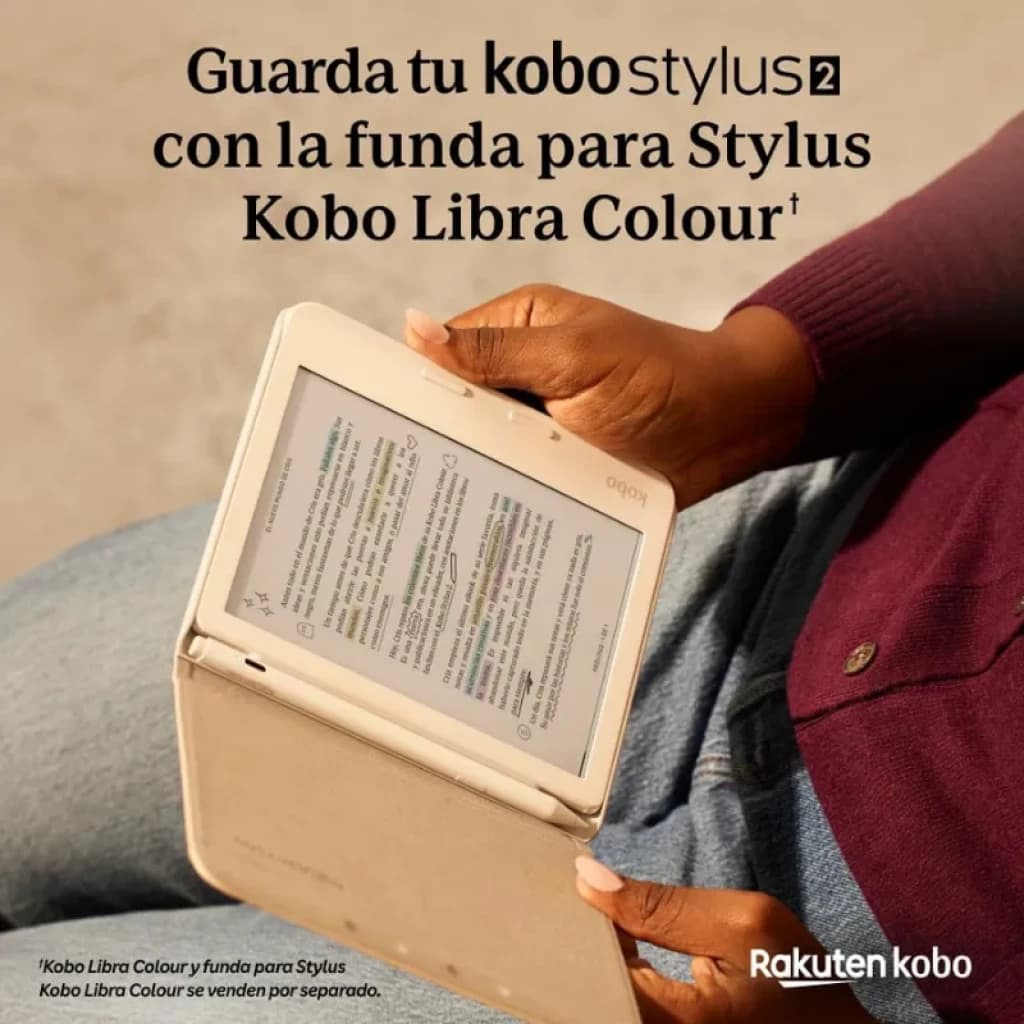 Rakuten Kobo Stylus 2 Blanco para eBooks con carga USB-C, cuerpo blanco con clip y punta fina intercambiable, ideal para tomar notas precisas