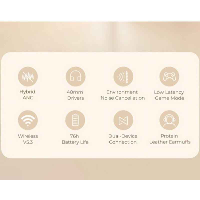 Havit H655BT Bege - Auscultadores Bluetooth - Item6