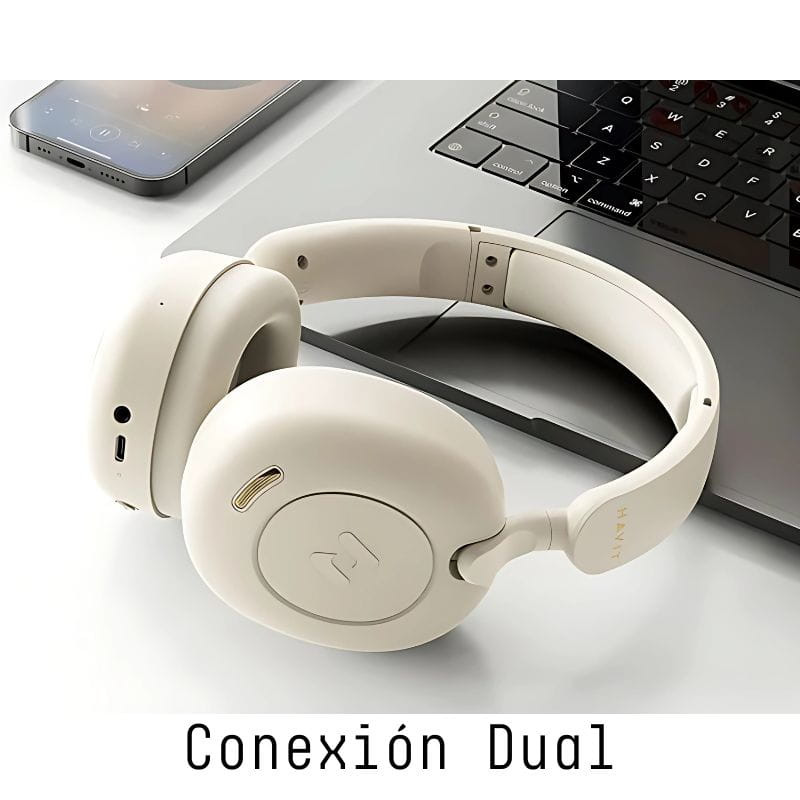Havit H655BT Bege - Auscultadores Bluetooth - Item4