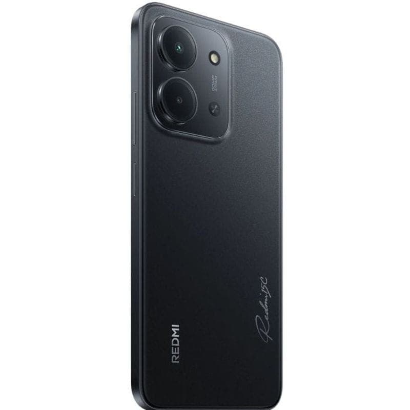 Xiaomi Redmi 15C 5G 4 GB/128 GB Preto, imagem lateral traseira