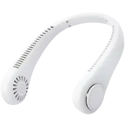 Ventilador de pescoço silencioso com 3 velocidades, 1800 mAh, recarregável por USB