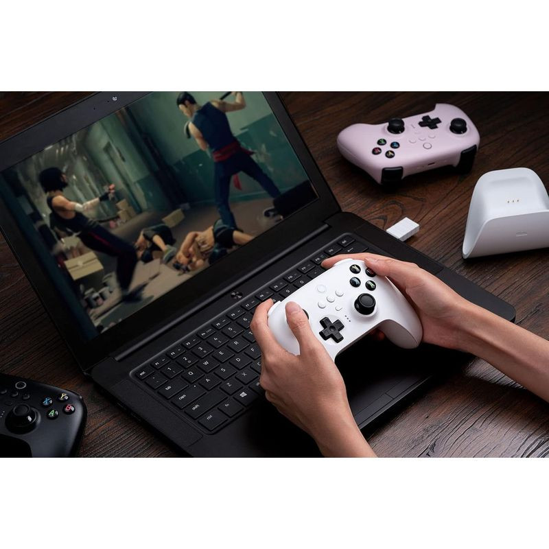 8BitDo Ultimate 2.4G con base de carga Blanco - Gamepad para PC/Android/Steam - Ítem6