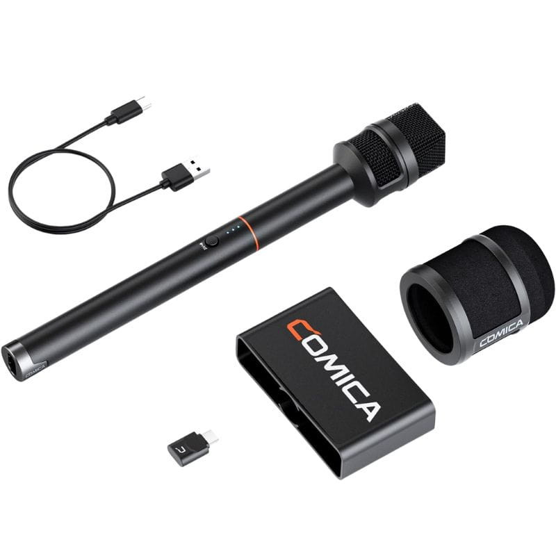 COMICA Revo S Microfone sem fio de mão para entrevistas USB-C - Item1