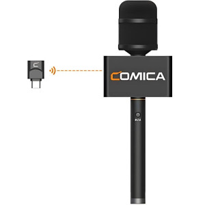 COMICA Revo S Microfone sem fio de mão para entrevistas USB-C