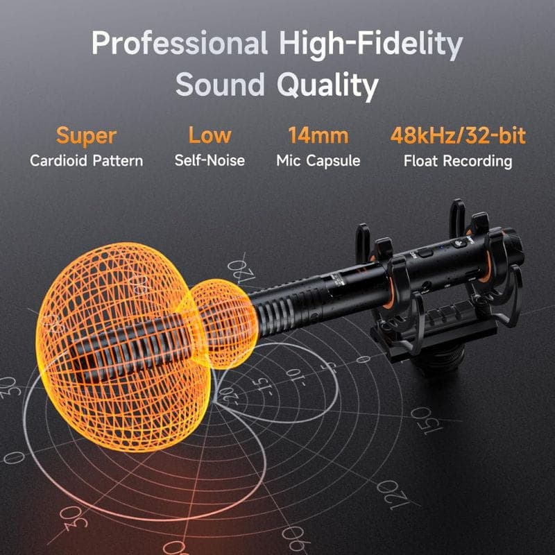 COMICA VM40 Microphone sans fil avec 32 Go d'enregistrement intégré et flottant, son professionnel