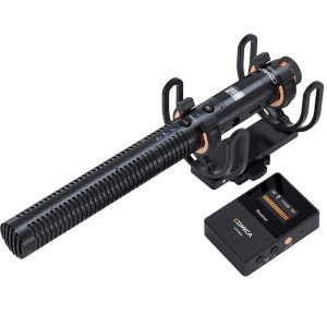 COMICA VM30 Microfone sem fio com gravação integrada e flutuante