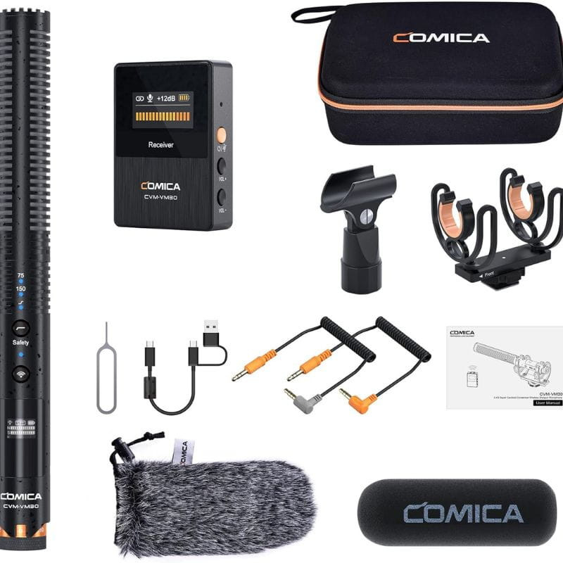 COMICA VM30 Microfone sem fio com gravação integrada e flutuante - Item3