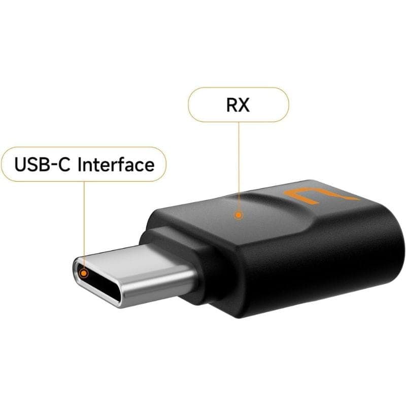 COMICA EJoy Uni Pro(D) Microphone sans fil à condensateur cardioïde RGB noir, USB-C