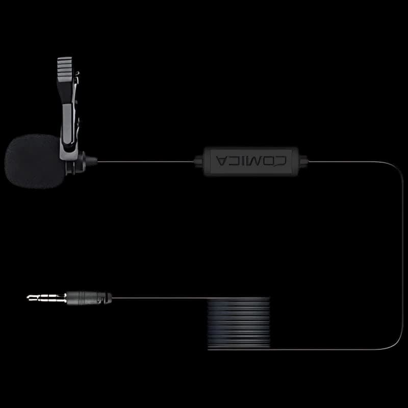 Microphone Lavalier COMICA pour smartphone TRRS 4,5 m