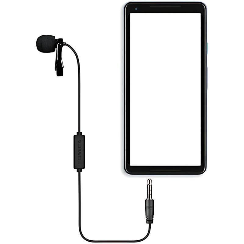COMICA Micrófono Lavalier para Smartphone TRRS 4.5 m - Ítem3